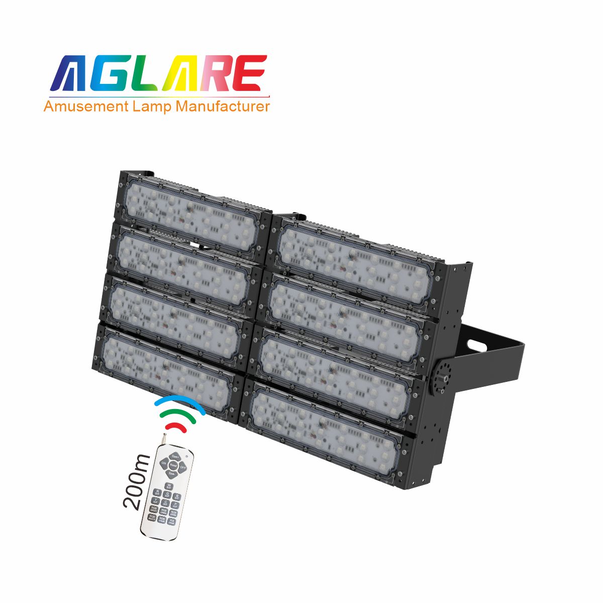 400WLED彩色投光灯泛光灯,变色户外射灯带？仄