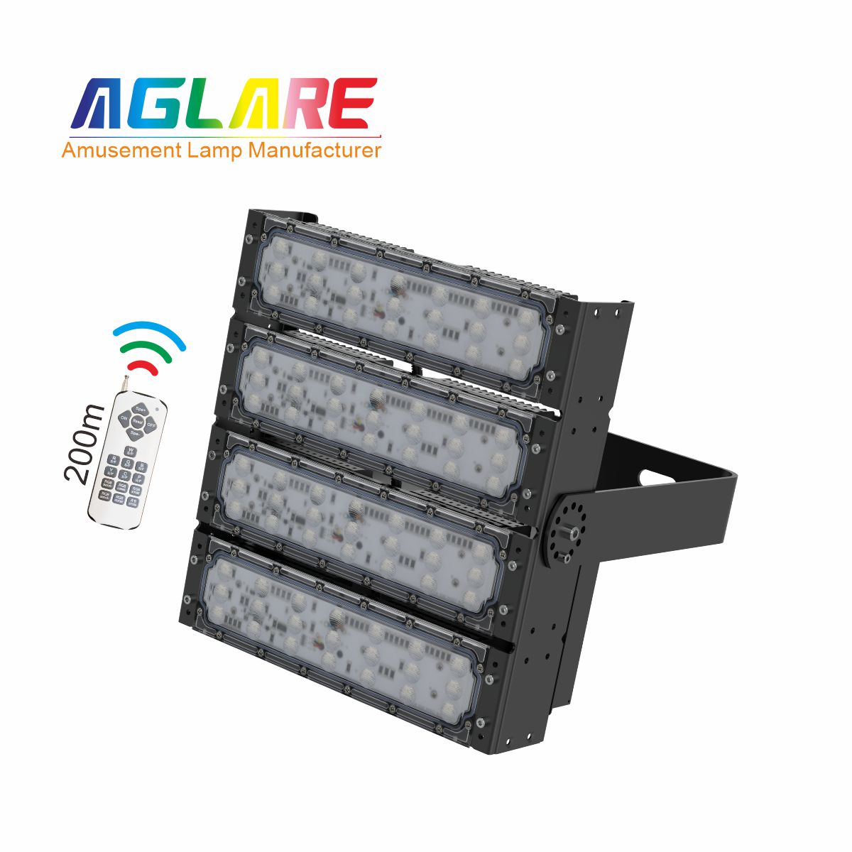 200W RGB彩色投光灯,变色户外射灯带？仄