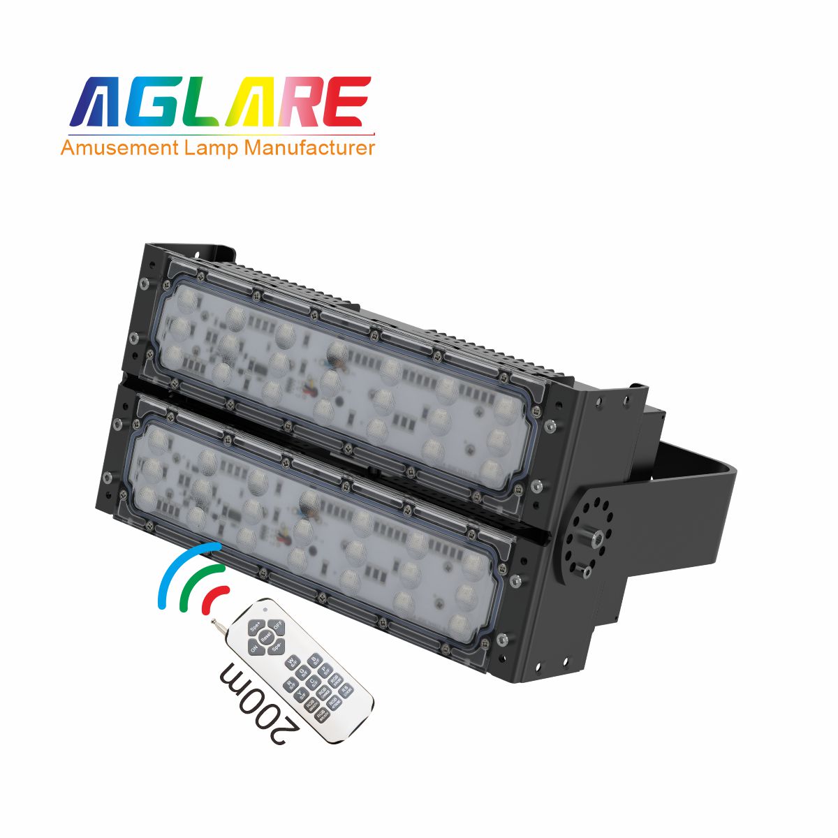 100W LED彩色泛光灯 RGB投光灯带？？？仄